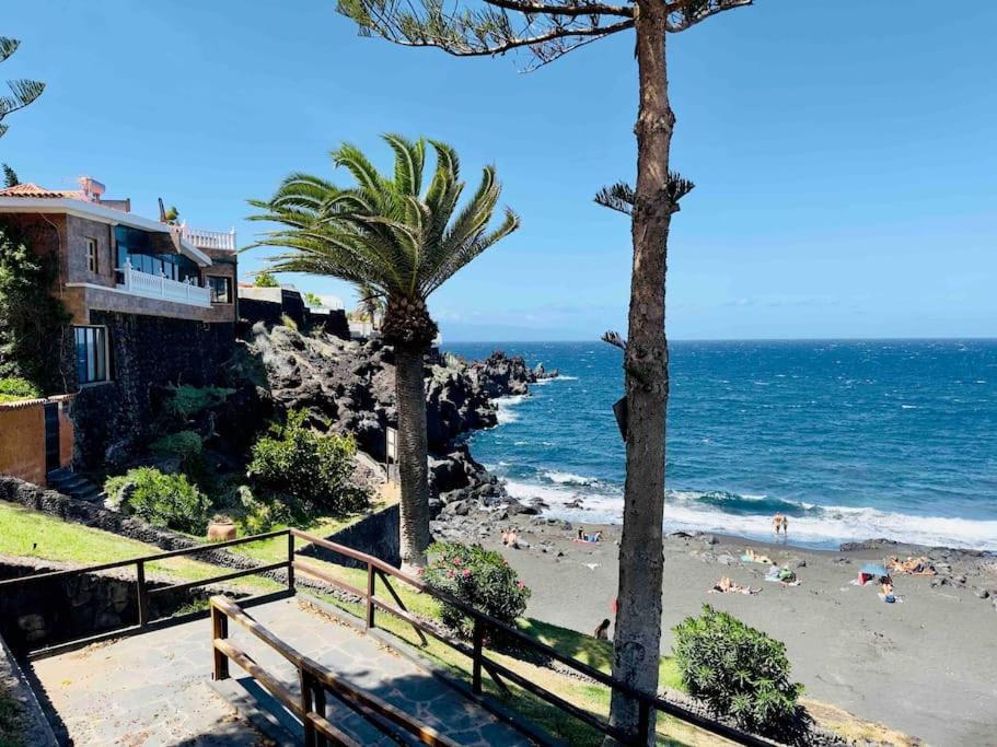Beachfront Villa And Pool Puerto de Santiago  Dış mekan fotoğraf